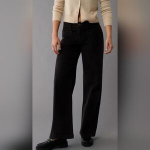 American Eagle AE Stretch Corduroy Low-Rise Baggy Wide-Leg Pant Size 10 Reg